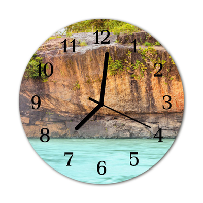 Glasuhr Küchenuhr Klippe
