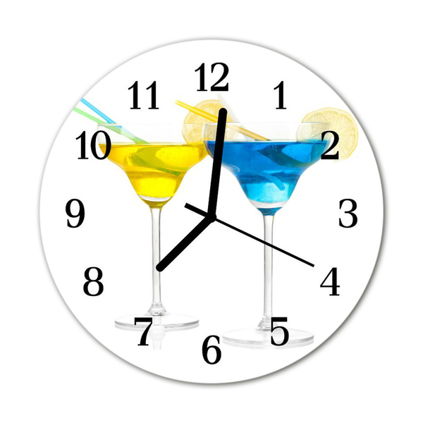 Glasuhr Küchenuhr Cocktail