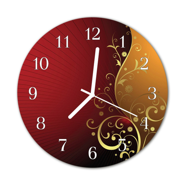 Glasuhr Wanduhr Abstrakt