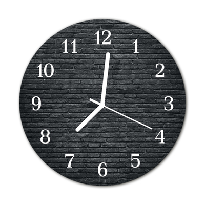 Glasuhr Wanduhr Klinker