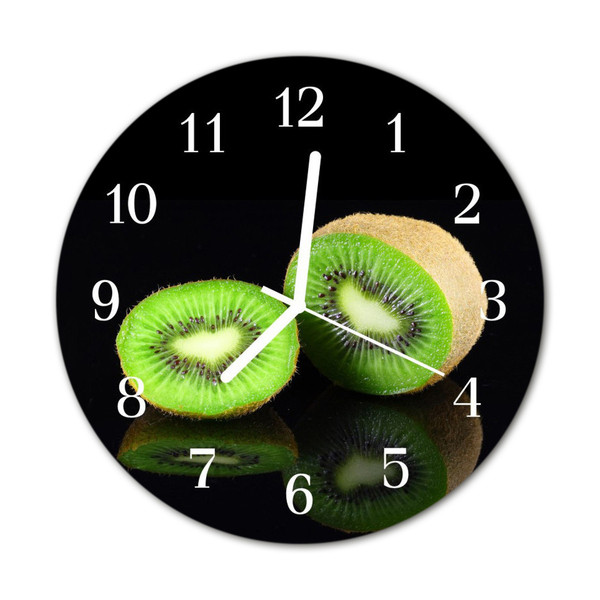 Glasuhr Wanduhr Kiwi