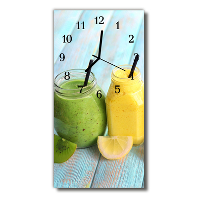 Glasuhr Wanduhr Cocktails