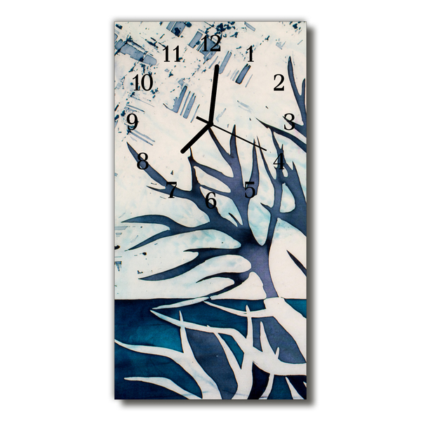 Glasuhr Küchenuhr Geäst