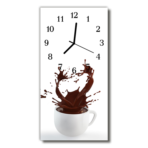 Glasuhr Küchenuhr Kaffee