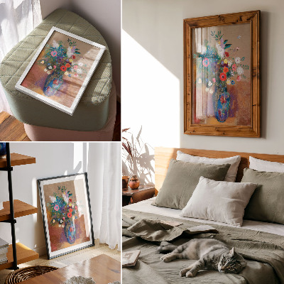 Kunstdruck leinwand Blumenstrauß (1900–1905) von Odilon Redon