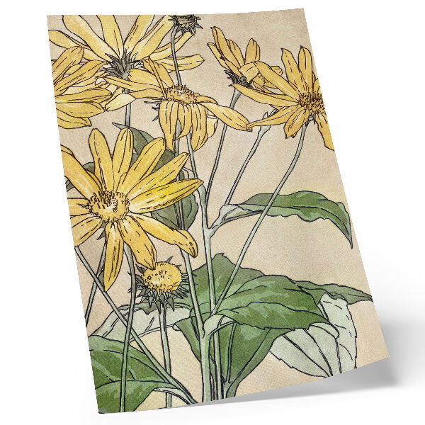 Poster Sonnenblumen (1915) von Hannah Borger Overbeck