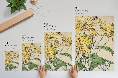 Poster Sonnenblumen (1915) von Hannah Borger Overbeck