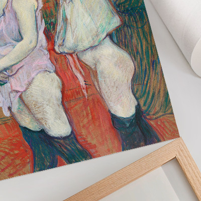Kunstdruck leinwand Rue des Moulins (1894), hochauflösendes Gemälde von Henri de Toulouse-Lautrec