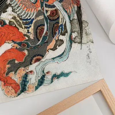 Poster mit japanischem Hokusai-Motiv im Vintage-Ukiyo-e-Stil