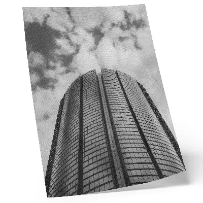 Wandposter moderner Wolkenkratzer mit Symmetrie und Eleganz