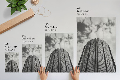 Wandposter Moderner Wolkenkratzer, Symmetrie, Eleganz