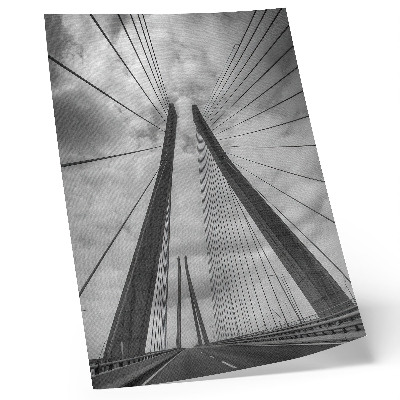 Wandposter Seilbrücke Modernität Eleganz Symmetrie