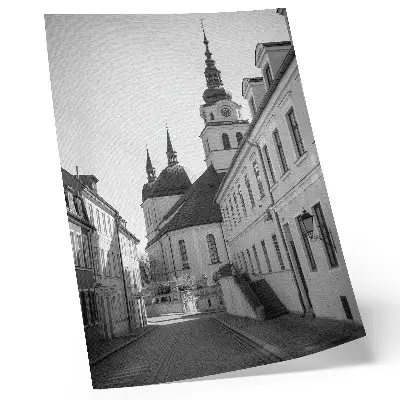 Poster mit historischer Architektur und eleganten Gebäudedetails