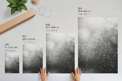 Leinwand Kunstdruck mit zartem hellgrauen Bokeh-Effekt