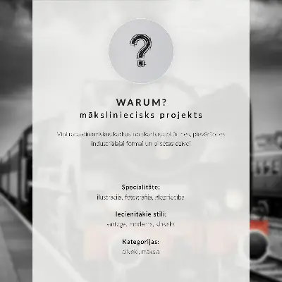 Poster mit einer klassischen schwarz-weißen Dampflokomotive