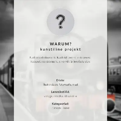 Poster mit einer klassischen schwarz-weißen Dampflokomotive