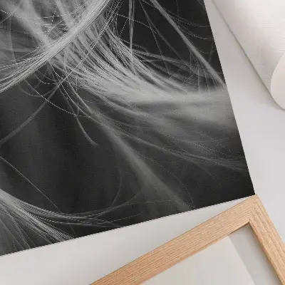 Leinwand Kunstdruck abstrakter moderner Stil mit zarten Linien