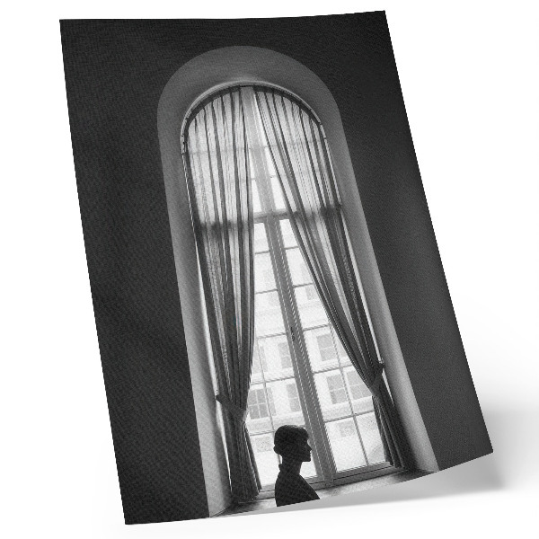 Wandposter Monochromatisches Spiel von Licht und Schatten