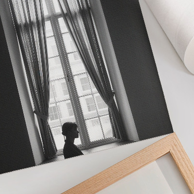 Wandposter Monochromatisches Spiel von Licht und Schatten