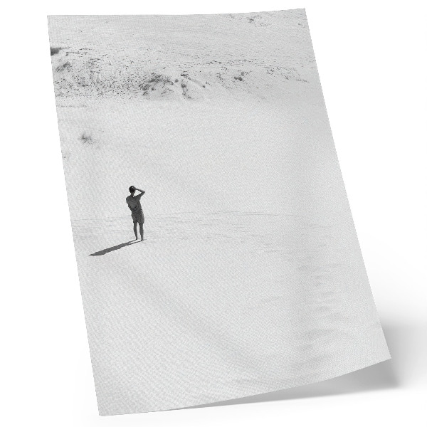Wandposter Minimalismus, Einsamkeit, Raum, Frieden.