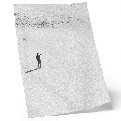 Wandposter Minimalismus, Einsamkeit, Raum, Frieden.