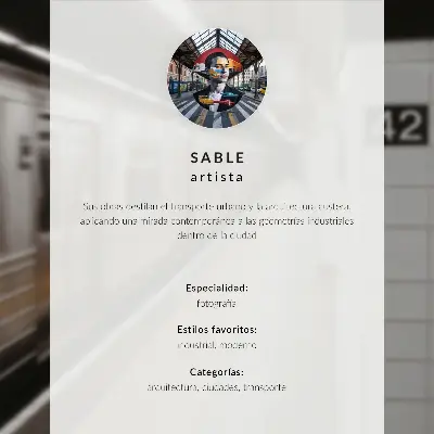 Poster moderner U-Bahnsteig mit dynamischem architektonischem Raum