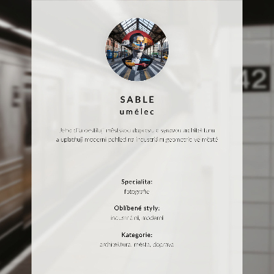 Poster Moderner U-Bahnsteig, dynamischer architektonischer Raum