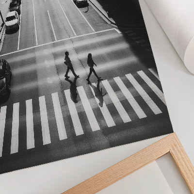 Wandposter Urbane Szene in Schwarz-Weiß mit modernem Flair