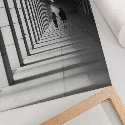 Poster Moderne Architektur lange Schatten und Symmetrie