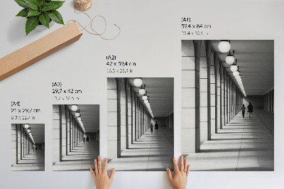 Poster Moderne Architektur: lange Schatten, Symmetrie