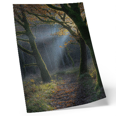 Wandposter Zauberhafter Wald, Herbstlicht, friedliche Atmosphäre