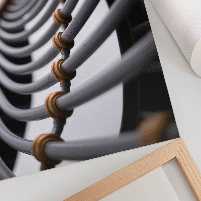 Kunstdruck leinwand Rohrbögen, Metallkonstruktion, Raumgestaltung
