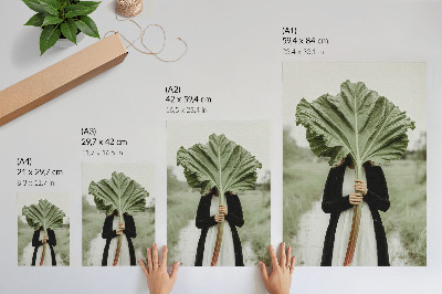 Poster Das Geheimnis der Natur: Blatt und Figur