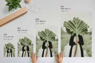 Das Geheimnis der Natur: Blatt und Figur Poster