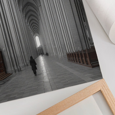 Poster Gotische Architektur mit majestätischen Säulen