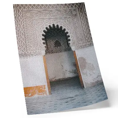 Wandposter mit orientalischen Dekorationen und Wandsymmetrie