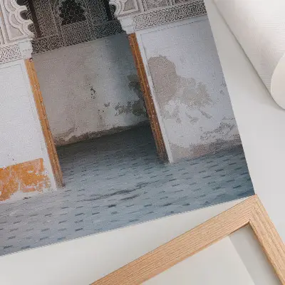 Wandposter mit orientalischen Dekorationen und Wandsymmetrie