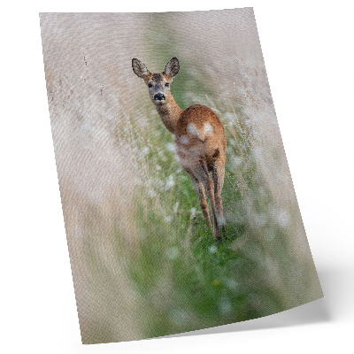 Wandposter Rehe vor dem Hintergrund von Naturharmonie und Naturfrieden