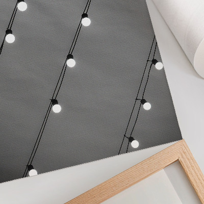 Wandposter Schwarz-Weiß-Symmetrie von Glühbirnen