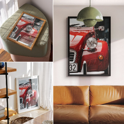 Poster Klassisches Auto, ausdrucksstarke Details, Retro-Atmosphäre