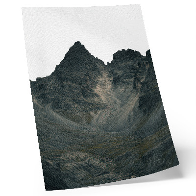 Wandposter Majestätische Berggipfel, unberührte Natur