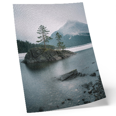 Kunstdruck leinwand Berge, See, Nebel, Frieden, Harmonie, Natur
