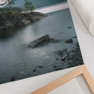 Kunstdruck leinwand Berge, See, Nebel, Frieden, Harmonie, Natur