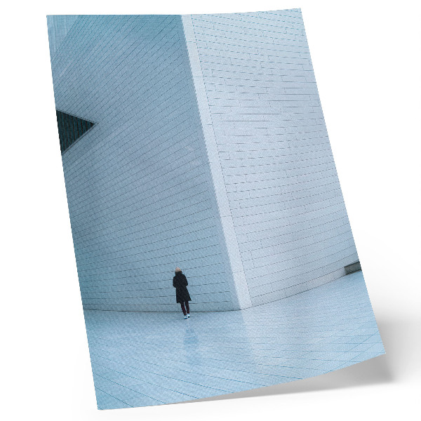 Kunstdruck leinwand Eine beeindruckende Wand mit geometrischen Mustern