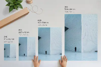 Kunstdruck auf Leinwand mit geometrischem Muster