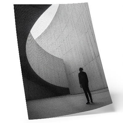Wandposter Geschwungene Architektur, monochrome Farbtöne