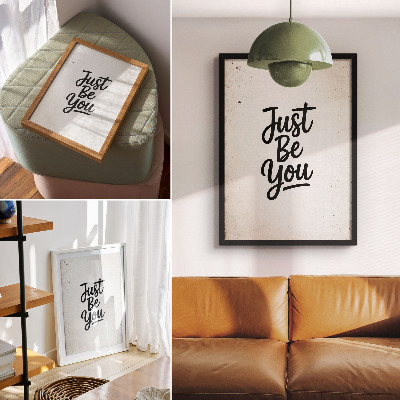 Wandposter Minimalismus, Eleganz, Motivation, Schwarz-Weiß-Kontrast