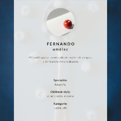 Kunstdruck leinwand Blaubeeren auf einem Löffel auf blauem Hintergrund, Eleganz