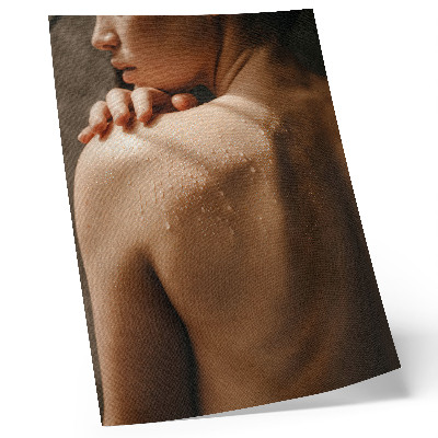 Poster Hauttropfen wie Wasser, natürliche Eleganz