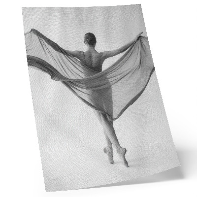 Wandposter Eleganz und Raffinesse des Tanzes in Schwarz-Weiß